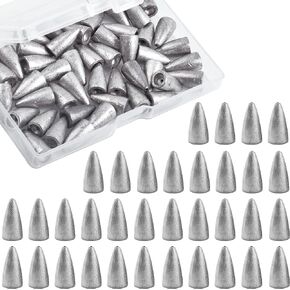 Worm Fishing Sinkers Weights, Fishing Flipping Weights for Bass Fishing Texas Rigs Carolina Rig Fishing Tackle