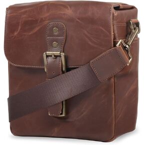 MegaGear Leather Camera Messenger Bag