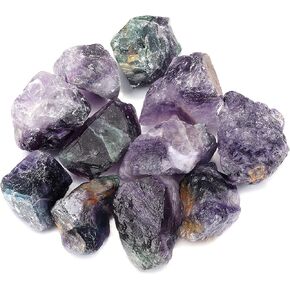 مانيفو بلورات طبيعية خام أحجار كريمة خام ريكي شفاء كريستال نيزك حجر كوارتز خام لمجموعة التأمل موازنة الشاكرا (2-4 سم/460 جرام) in Kuwait