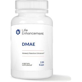 Life Enhancement DMAE - Dimethylaminoethanol Bitartrate for Enhancing Memory Function, Acetylcholine (ACH) Synthesis - 125 mg DMAE Bitartrate Supplement - 120 Servings in Kuwait