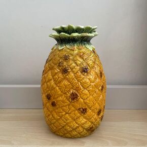 Minigift Large Ceramic Vase,3D Hand-Painted Yellow Pineapple Home Decor Bouquet Holder-9.84H Inches in Saudi Arabia