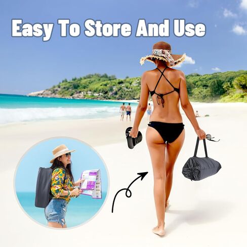 كرسي استرخاء محمول للشاطئ، كراسي استرخاء قابلة للطي للبالغين، بساط تسمير مثالي لحمامات الشمس، كرسي شاطئ للفناء والتخييم خفيف الوزن in Kuwait