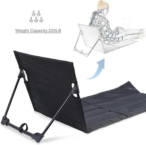 كرسي استرخاء محمول للشاطئ، كراسي استرخاء قابلة للطي للبالغين، بساط تسمير مثالي لحمامات الشمس، كرسي شاطئ للفناء والتخييم خفيف الوزن in Kuwait