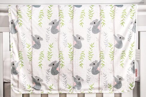 بطانية أطفال مينكي ديلوكس من توب توتس - كوالا أون فاينز، 40 × 29 بوصة، أبيض in Kuwait