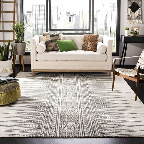 مجموعة SAFAVIEH Evocy مقاس 2'2" x 7' عاجي / برتقالي EVK226S بوهو غير قابل للتساقط في غرفة المعيشة ومدخل الردهة وغرفة النوم وسجادة عداء in Kuwait
