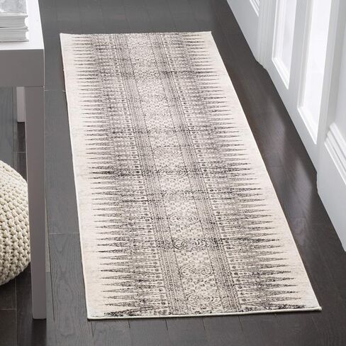 مجموعة SAFAVIEH Evocy مقاس 2'2" x 7' عاجي / برتقالي EVK226S بوهو غير قابل للتساقط في غرفة المعيشة ومدخل الردهة وغرفة النوم وسجادة عداء in Kuwait
