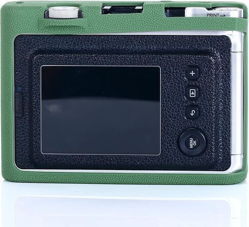 Pocoukate Protective Case for Instax Mini EVO, Soft Silicone Cover Bag with Screen Protector for Fujifilm Instax Mini EVO Instant Camera - Pink in Saudi Arabia
