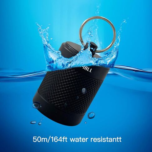 منظم حبوب الدواء المحمول، حاوية صغيرة لحمل حبوب الدواء من سبائك الألومنيوم، مستودع حبوب دواء مقاوم للماء مع سلسلة مفاتيح للرياضات الخارجية، والتخييم، والمشي لمسافات طويلة والسفر، 1.6 * 1.6 * 2 بوصة (قطعة واحدة، أسود) in Kuwait