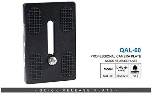 Fotopro Universal Arca-Swiss 40mm Aluminium Quick Release Plate, Easy Tight for Professional Bball Head Tripod, Quick Removable Plate for DSLR Camera&Heavy Lens, Skidproof QR Plate QAL-40 in Kuwait