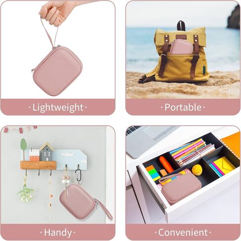حقيبة تخزين HESPLUS لطابعة الصور المحمولة HP Sprocket و(الإصدار الثاني) Polaroid ZIP/Snap/Snap Touch، طابعة Kodak Step Printomatic Mini 2 HD المحمولة اللاسلكية، تحمل ورق الصور والكابل in Kuwait