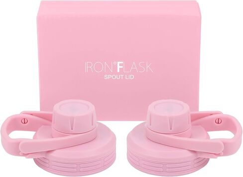 غطاء فوهة من IRON ° FLASK للفم الضيق، زجاجات مياه رياضية معزولة بسيطة، معيار مقصف مائي، غطاء حديث، غطاءان خاليان من مادة BPA (أسود منتصف الليل) in Saudi Arabia