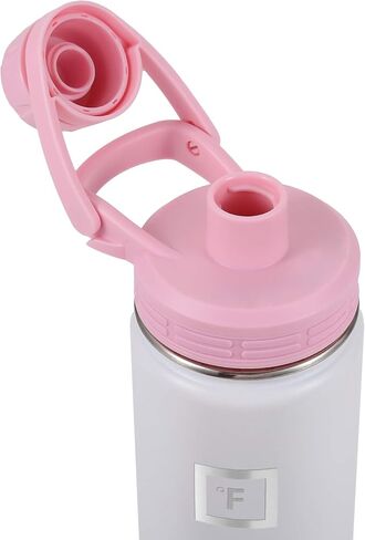 غطاء فوهة من IRON ° FLASK للفم الضيق، زجاجات مياه رياضية معزولة بسيطة، معيار مقصف مائي، غطاء حديث، غطاءان خاليان من مادة BPA (أسود منتصف الليل) in Saudi Arabia