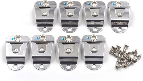(8-Pack) HLN9073 HLN9073B Mic Microphone Hang Up Clip with Screws Compatible with CB Motorola Radio CDM1250 CDM750 GM300 M1225 GM3688 GTX800 XPR4350 XPR4550 Kenwood TK768G TK868G TM471A Two Way Radios in Kuwait