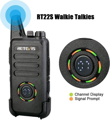 Retevis RT22S 2 Way Radios, Portable and Mini Walkie Talkies for Adults, Channel Display, Hands Free Two Way Radios Rechargeable for Daycare Business Warehouse Retail Church(20 Pack) in Saudi Arabia