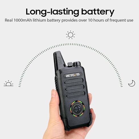 Retevis RT22S 2 Way Radios, Portable and Mini Walkie Talkies for Adults, Channel Display, Hands Free Two Way Radios Rechargeable for Daycare Business Warehouse Retail Church(20 Pack) in Saudi Arabia