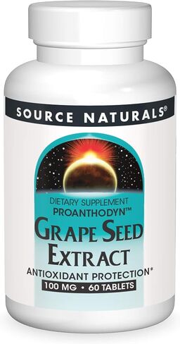 Source Naturals Grape Seed Extract, Proanthodyn 100 mg Antioxidant Protection & Supports Healthy Aging Brain - 30 Tablets in Saudi Arabia
