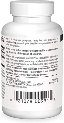 Source Naturals Grape Seed Extract, Proanthodyn 100 mg Antioxidant Protection & Supports Healthy Aging Brain - 30 Tablets in Saudi Arabia