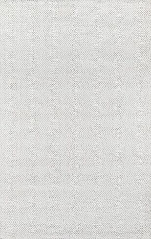 Erin Gates by Momeni Ledgebrook Washington Ivory Hand Woven Polyester Area Rug 3'9" X 5'9" in Saudi Arabia