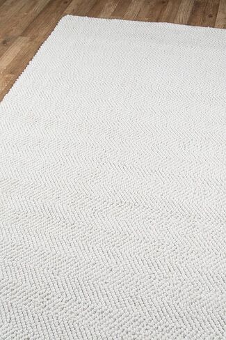 Erin Gates by Momeni Ledgebrook Washington Ivory Hand Woven Polyester Area Rug 3'9" X 5'9" in Saudi Arabia