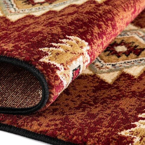 Rugs.com Pioneer Collection Rug – 2' x 3' Brick Medium-Pile Rug Perfect for Living Rooms, Large Dining Rooms, Open Floorplans in Kuwait