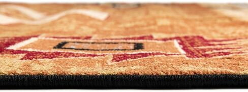 Rugs.com Pioneer Collection Rug – 2' x 3' Brick Medium-Pile Rug Perfect for Living Rooms, Large Dining Rooms, Open Floorplans in Kuwait