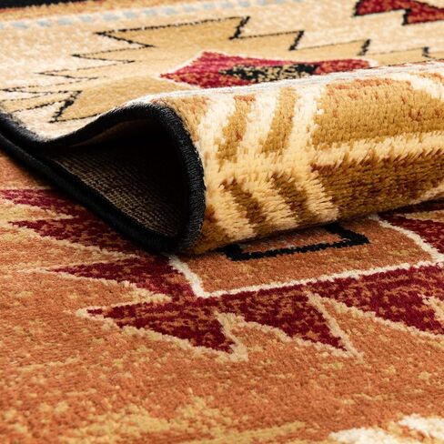 Rugs.com Pioneer Collection Rug – 2' x 3' Brick Medium-Pile Rug Perfect for Living Rooms, Large Dining Rooms, Open Floorplans in Kuwait