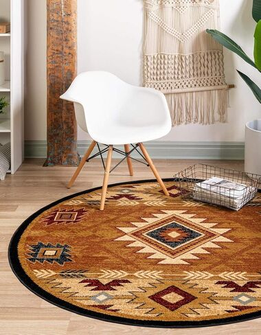 Rugs.com Pioneer Collection Rug – 2' x 3' Brick Medium-Pile Rug Perfect for Living Rooms, Large Dining Rooms, Open Floorplans in Kuwait