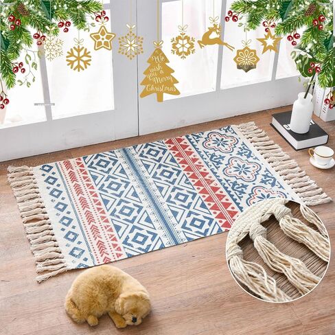 سجاد YRXRUS Valentine Day Boho Area Rugs، سجاد قطني لديكور الغرفة، سجاد شرابة، 23.6 × 35.4 بوصة للحفلات، المعيشة، غرفة النوم، غرفة الغسيل، المطبخ، ديكور المنزل المدخل in Saudi Arabia