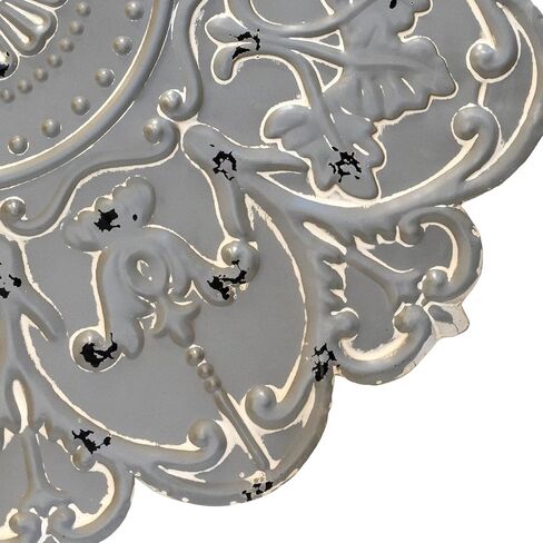 ديكور حائط Stratton Home Decor S07730، عرض × 0.75 عمق × 28.00 ارتفاع، رمادي in Saudi Arabia