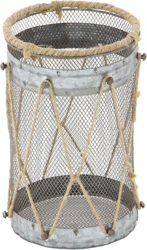 Deco 79 Metal Lantern with Intricate Scroll Work, Set of 2 12", 9"H, Beige in Kuwait