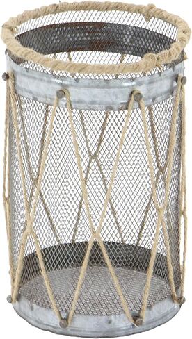Deco 79 Metal Lantern with Intricate Scroll Work, Set of 2 12", 9"H, Beige in Kuwait