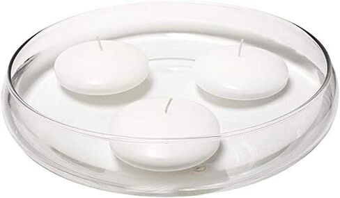 RYGufamizi 3 inches Floating Candles, White odorless Floating Wax, Used for Cylindrical vases, centerpieces for Candlelight Weddings, Parties, Swimming Pools, and Vacations (24 pcs) in Kuwait