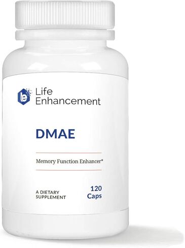 Life Enhancement DMAE - Dimethylaminoethanol Bitartrate for Enhancing Memory Function, Acetylcholine (ACH) Synthesis - 125 mg DMAE Bitartrate Supplement - 120 Servings in Kuwait