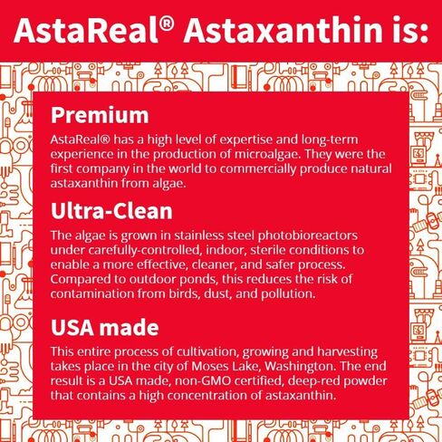Lindberg Astaxanthin 12 Mg With Extra Virgin Olive Oil, Astareal Brand, 60 Softgels (99-193) in Kuwait