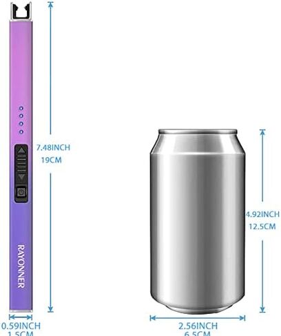 RAYONNER Lighter Electric Lighter Candle Lighter Rechargeable USB Lighter Arc Lighter (Rose Gold*2, 1Count（Pack of 2）) in Saudi Arabia