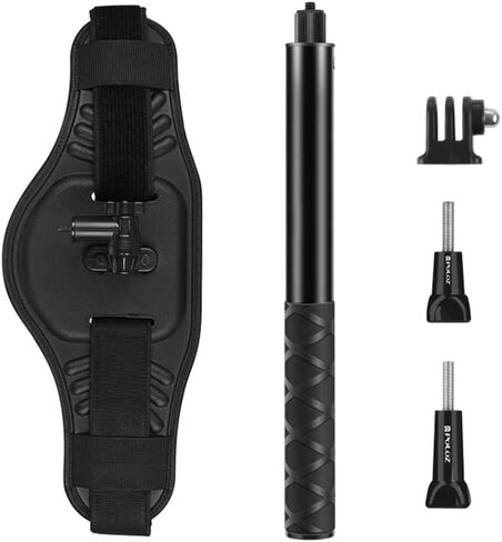 كامنون حزام تثبيت حزام الخصر + عصا سيلفي بديلة قابلة للتعديل لكاميرا جو برو هيرو 11/10/9/8/اوسمو بوكيت/انستا 360 ون/اكس/اكس 2/اكس 3 in Kuwait