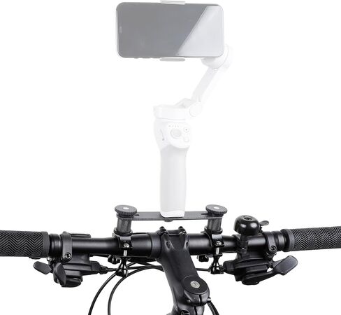 Leenconghui Bike Handlebar Clamp Mount for Mobile Phone stabilizer, Compatible with DJI OM6/OM5/SE/OM4/OSMO Mobile 3/Feiyu/Zhiyun Smooth Q and Other Phone Gimbal Stabilizer in Saudi Arabia