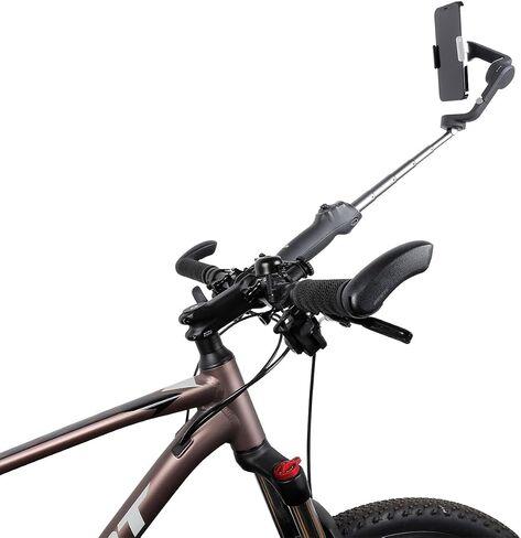 Leenconghui Bike Handlebar Clamp Mount for Mobile Phone stabilizer, Compatible with DJI OM6/OM5/SE/OM4/OSMO Mobile 3/Feiyu/Zhiyun Smooth Q and Other Phone Gimbal Stabilizer in Saudi Arabia
