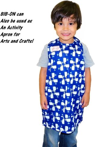 Bib-On, Full-Coverage Bib and Apron Combination for Infant, Baby, Toddler Ages 0-4. in Saudi Arabia