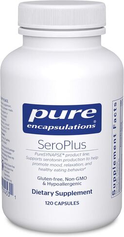 Pure Encapsulations SeroPlus | Hypoallergenic Serotonin Support to Support Moderate Occasional Stress | 120 Capsules in Saudi Arabia
