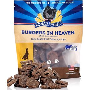 KONA'S CHIPS Burgers in Heaven - Tasty Beef Patties for Dogs 16 oz in Saudi Arabia