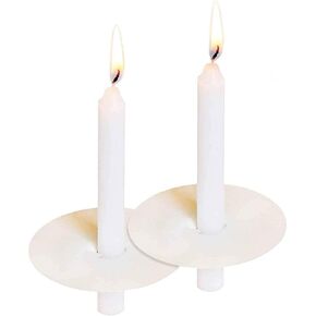 Taper Candles Set of 20, Church Candles with Drip Protectors for Vigils, Prayers, Blessing, Religious, Devotional Candlelight Service