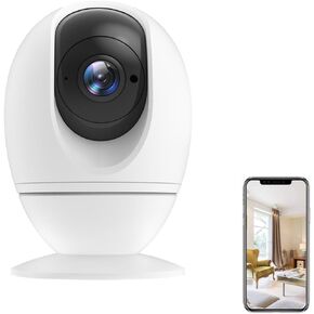 SECUEYE APP 2MP كاميرا IP منزلية 1080P واي فاي عموم/إمالة/تكبير تتبع تلقائي رؤية نهارية/ليلية اتجاهين كشف الحركة الصوتية وتسجيل بطاقة TF in Kuwait