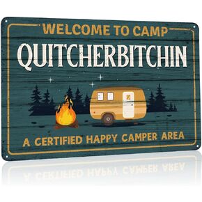 Rousen Man Cave Decor, Funny Bar Signs, Cool Stuff for Men, Sarcastic Tin Signs, Suitable for Garage, Cafe, Office, Kitchen, Home Bar, RV, Aluminum Sign 12x8 Inch, 4 Holes for Easy Hanging