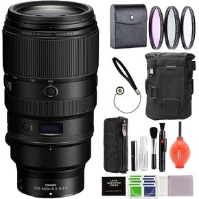 عدسة نيكون NIKKOR Z مقاس 100-400 مم f/4.5-5.6 VR S مع ملحقات متقدمة وحزمة سفر | 20106 | عدسة نيكون 100-400 ملم in Kuwait