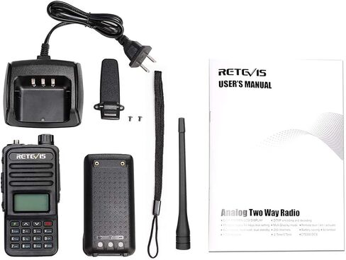 راديو Retevis RT85 ثنائي النطاق ثنائي الاتجاه طويل المدى، راديو محمول باليد، راديو VOX DTMF للطوارئ ثنائي الاتجاه قابل لإعادة الشحن (عبوة واحدة) in Saudi Arabia