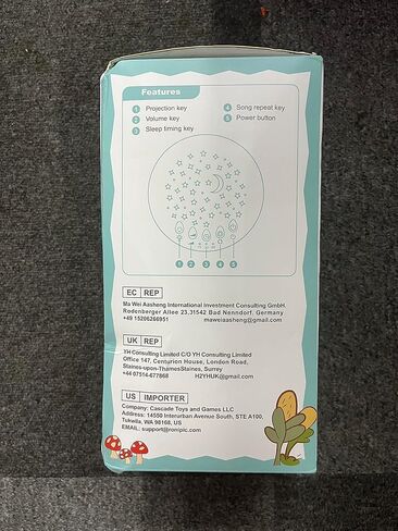 Baby Soother, Portable Sound Machine Baby with Projector, Night Light, 15 Lullabies, Baby White Noise Machine for Cribs Travel Newborns, Auto-Off & Volume Control, Baby Shower Gifts Infants Girls Boys in Kuwait