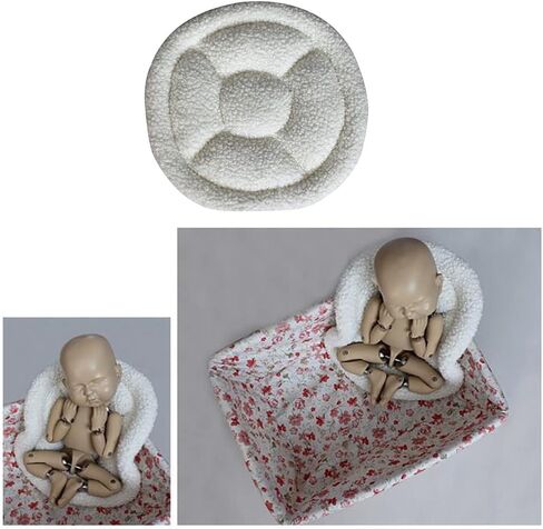 وسادة Mersuii لدعائم التصوير الفوتوغرافي لحديثي الولادة، على شكل دائري للطفل لتشكيل بطانية تشكل الفول للرضع الصبي أو الفتاة، ملحقات دعائم صور الأطفال الاحترافية in Kuwait