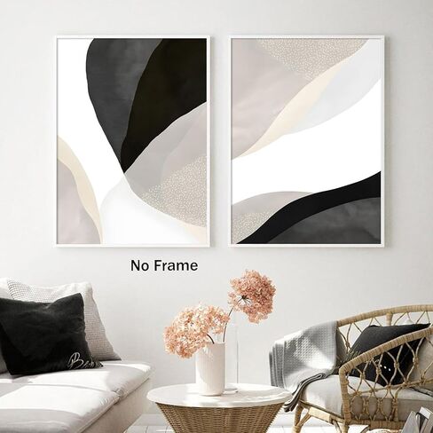 مجردة البيج جدار الفن قماش بوهو البيج الحد الأدنى جدار الفن ديكور يطبع البيج خط الفن لوحات تجريدية محايدة لديكور الحائط البني البيج صور البيج العمل الفني المحايد لديكور غرفة المعيشة in Kuwait