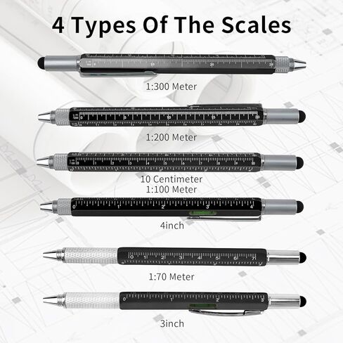 مجموعة اقلام متعددة الاستخدامات 6 في 1 مكونة من قطعتين للرجال مكونة من 2 قطعة، اداة فنية متعددة الاستخدامات ومفك براغي، هدايا عيد ميلاد للرجال والاب والجد والصديق، ادوات رائعة للكريسماس وعيد الاب in Kuwait